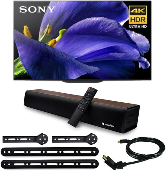 Sony A9G 77-Inch 4K OLED TV Soundbar Bundle