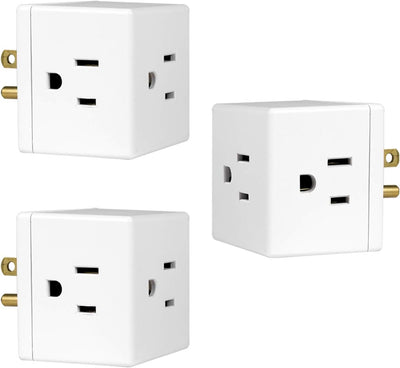 GE 46845 3-Outlet Extender Wall Tap 3 Pack