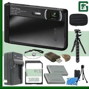 Sony SNTX30 DSC-TX30 Black Digital Camera Bundle