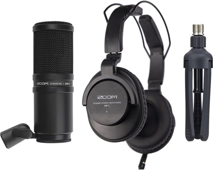 Zoom LiveTrak L-8 Portable Digital Mixer Podcast Bundle