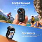 CAMWORLD 4K Mini Body Camera with Magnetic Mount