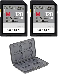 Sony 128GB UHS-II SDXC Memory Card 2-Pack with Case — main product image