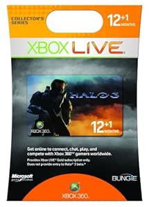 Microsoft 52M-00010 Xbox 360 Live 12 Month Gold Halo Card
