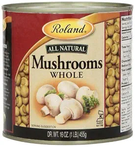 Roland Foods Whole Medium Button Mushrooms 1-Pound