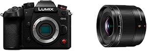 Panasonic gh6 LUMIX Mirrorless Camera Kit w/ Leica 9mm Lens