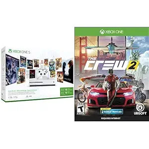 Microsoft Xbox One S 1TB Starter Bundle + Crew 2 Game