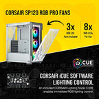 Corsair iCUE 220T RGB Airflow: ATX Mid-Tower Case, 3x SP120 RGB Fans