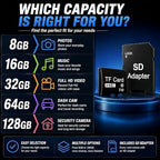 Eloxomer 16GB microSD Card U3 Class 10 High-Speed Memory Card