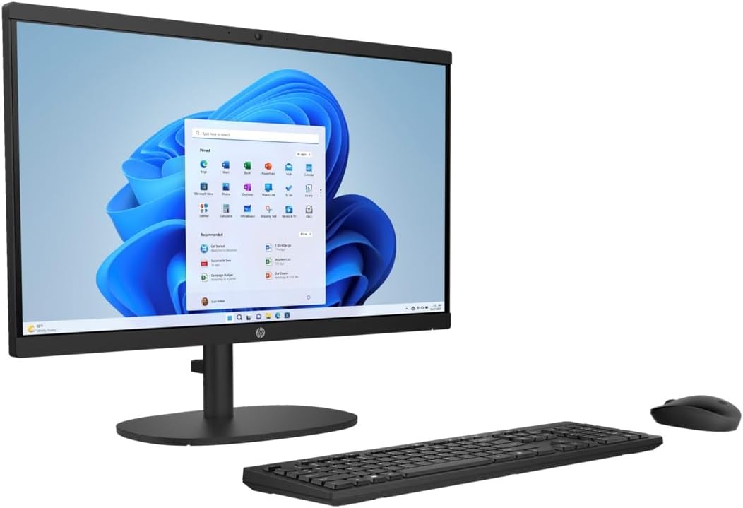 HP 22-dg0040 22" All-in-One Desktop: Intel N200, 8GB RAM, 512GB SSD, Win 11