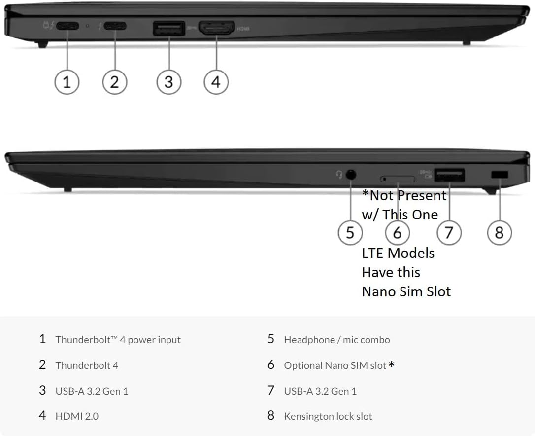 Lenovo ThinkPad X1 Carbon Gen 9 - i7, 16GB, 512GB SSD, WUXGA