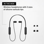Sony WIC100/B Wireless In-Ear Bluetooth Headphones Black