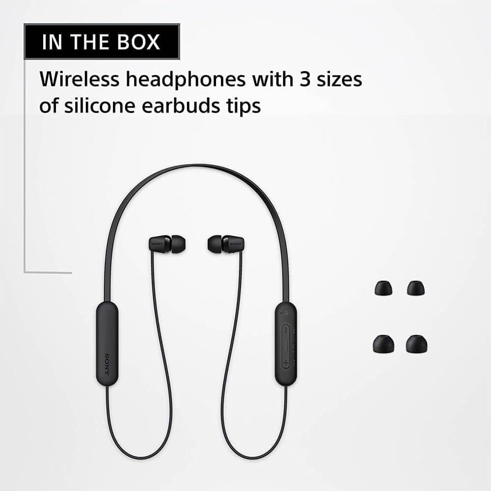 Sony WIC100/B Wireless In-Ear Bluetooth Headphones Black