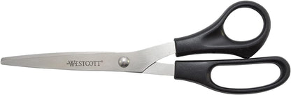 Westcott 16907 8" All Purpose Scissors 3-Pack - Black