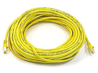 Monoprice 102326 Cat6 Ethernet Cable 50ft Yellow — main product image