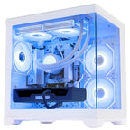 HELLOLAND Prebuilt White Ryzen 7 RTX 3060 Gaming Desktop