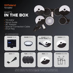 Roland TD-02KV Electronic Drum Set & Boss BT-Dual Bluetooth Adapter