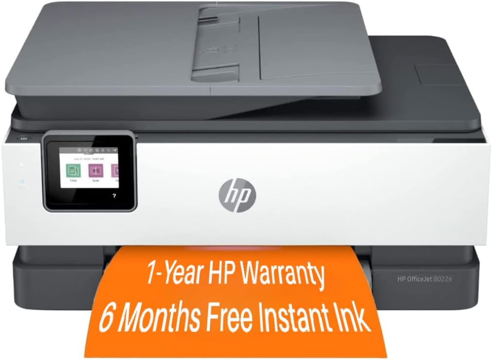 HP CRT2HPOJP8022ERB OfficeJet 8022e Wireless Printer Renewed