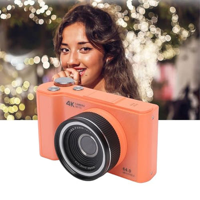 SENECESLI 4K Digital Camera with Flip Screen and Fill Light