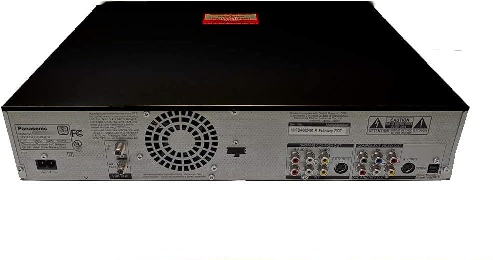 Panasonic VHS DVD Recorder Combo - HDMI, Remote (Renewed)