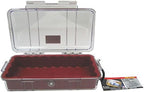 Pelican 1060-028 Raven Waterproof Micro Case Red/Clear