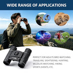 M.A.K 10x25 Compact HD Pocket Binoculars