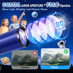 UncleHu 80mm Kids Telescope and Pop-Up Space Tent Set