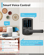 HIDALIFE Smart Keypad Door Lock with Handle and App Control