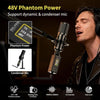 HHLPRO Wireless XLR Transmitter and Receiver System with Phantom Power
