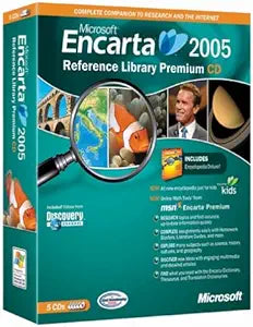 Microsoft Encarta Premium 2005 Reference Library CD-ROM — main product image