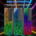 AXOII RGB Gaming Desktop PC and Monitor Bundle (Renewed)