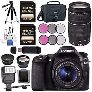 Canon 1263C005-2 EOS 80D DSLR Camera Bundle