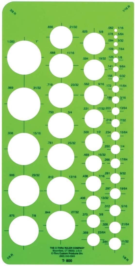 Westcott T-800 Small Circle Template — main product image