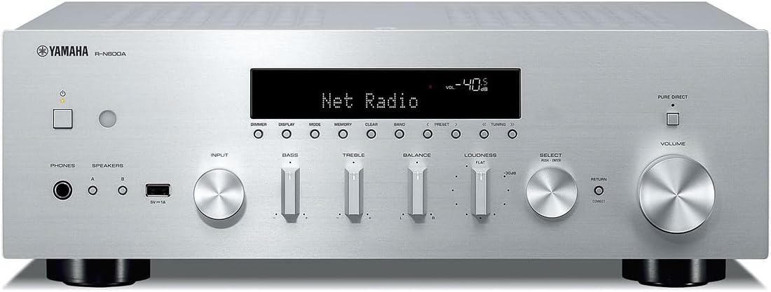 Yamaha R-N600ASL Network Receiver Streaming DAC Silver
