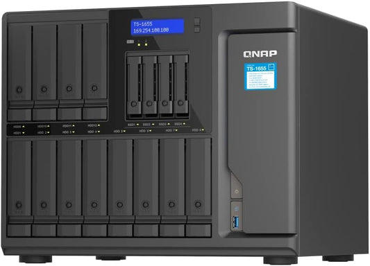 QNAP TS-1655-8G-US 16-Bay Atom 2.5GbE High-Capacity NAS