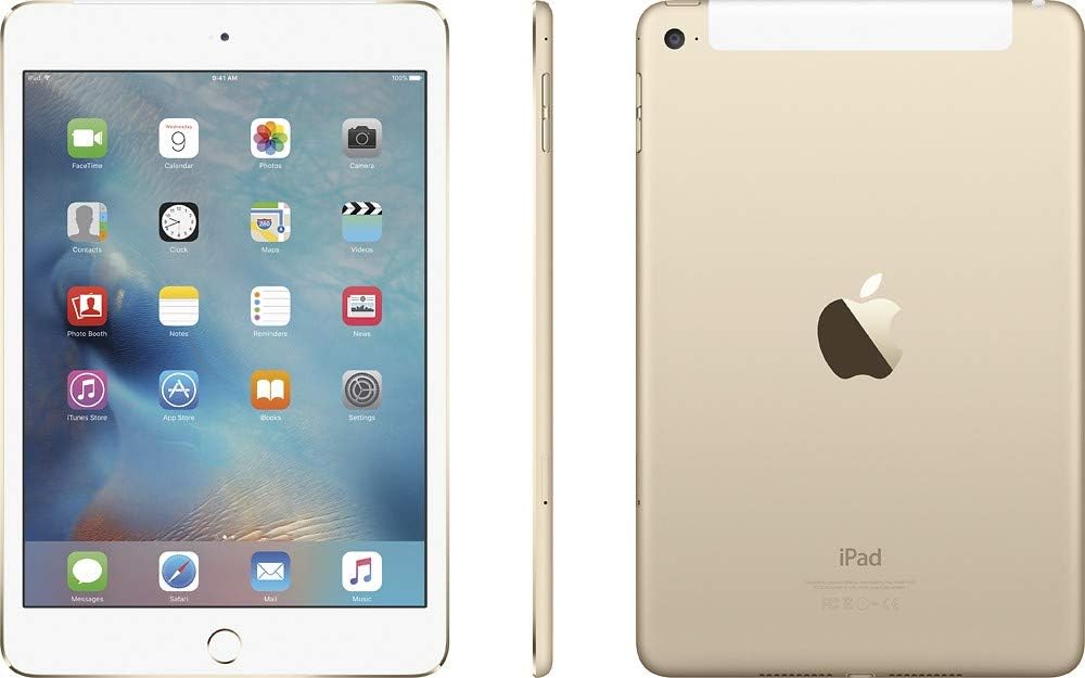 Apple iPad Mini 4: 32GB Gold, WiFi + Cellular, Unlocked
