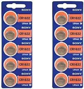 Sony S-CR1632-10 CR1632 3V Lithium Coin Battery 10-Pack