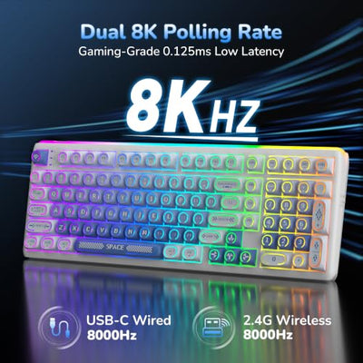 RK ROYAL KLUDGE R99 Wireless Hot-Swappable Mechanical Keyboard