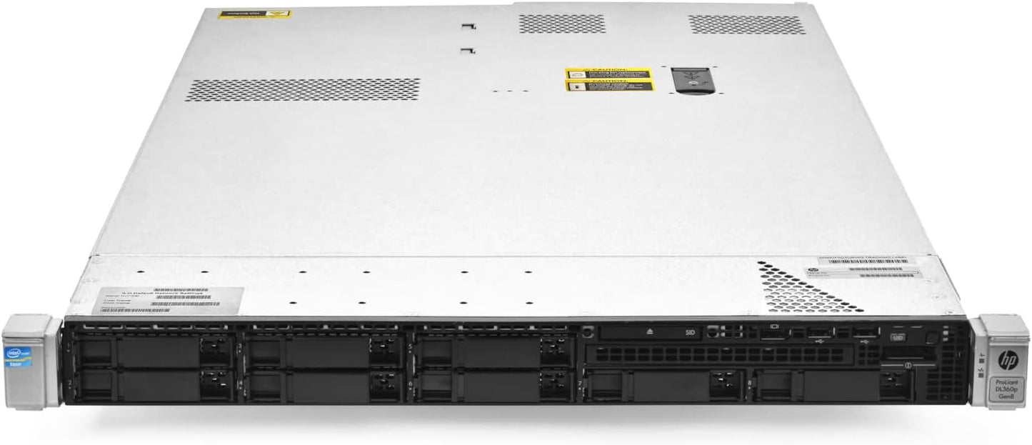 HP DL360p Gen8 Server 2x Xeon E5-2640 64GB RAM Renewed