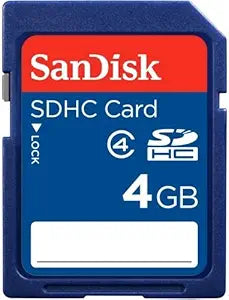 SanDisk SDB4096A11 4GB SDHC Memory Card Class 4