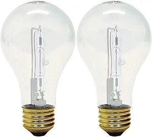 GE Lighting 78797 53W Clear Halogen Light Bulbs 2-Pack
