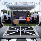 TUDULY 4×4 FT Modular Aluminum Portable Stage Platform