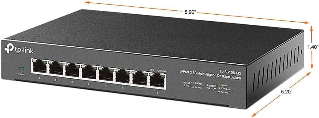 TP-Link TL-SG108-M2 8-Port 2.5G Multi-Gigabit Switch