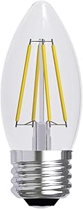 GE 23336 LED Blunt Tip Chandelier Light Bulbs, 12-Pack