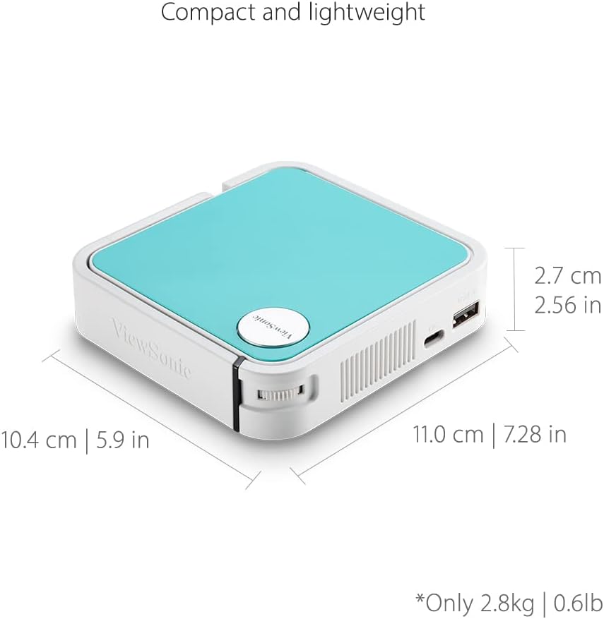 ViewSonic M1MINI-CR Portable LED Projector JBL Speaker