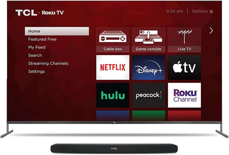 TCL 4-Series 85S435 4K Roku TV & Alto 6+ Sound Bar — main product image