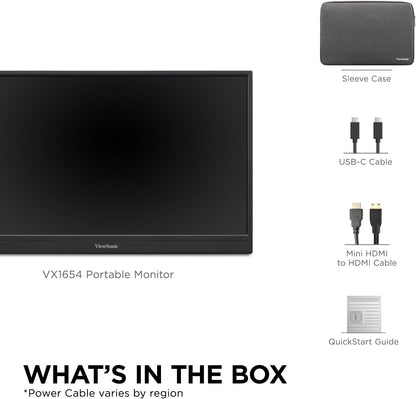 ViewSonic VX1654 16-Inch 144Hz Portable Gaming Monitor