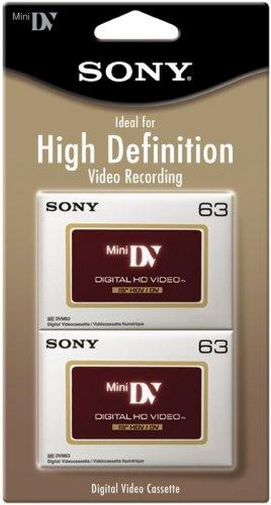 Sony DVM63HDR/2 High Definition MiniDV Videocassette 2-Pack