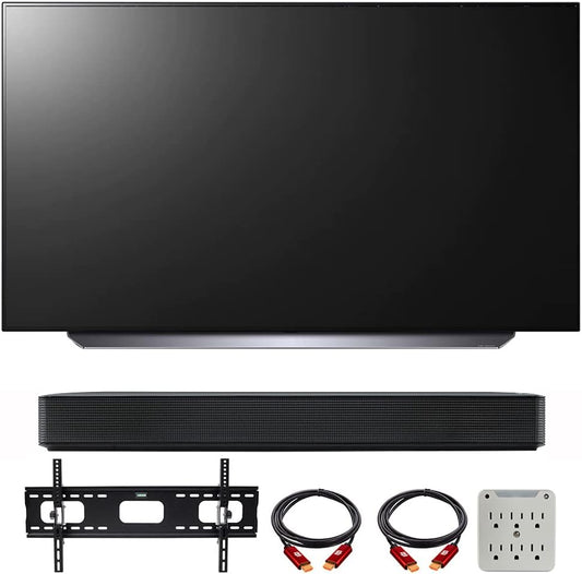 LG E28LGOLED65C1PUB 65" 4K OLED TV Soundbar Bundle