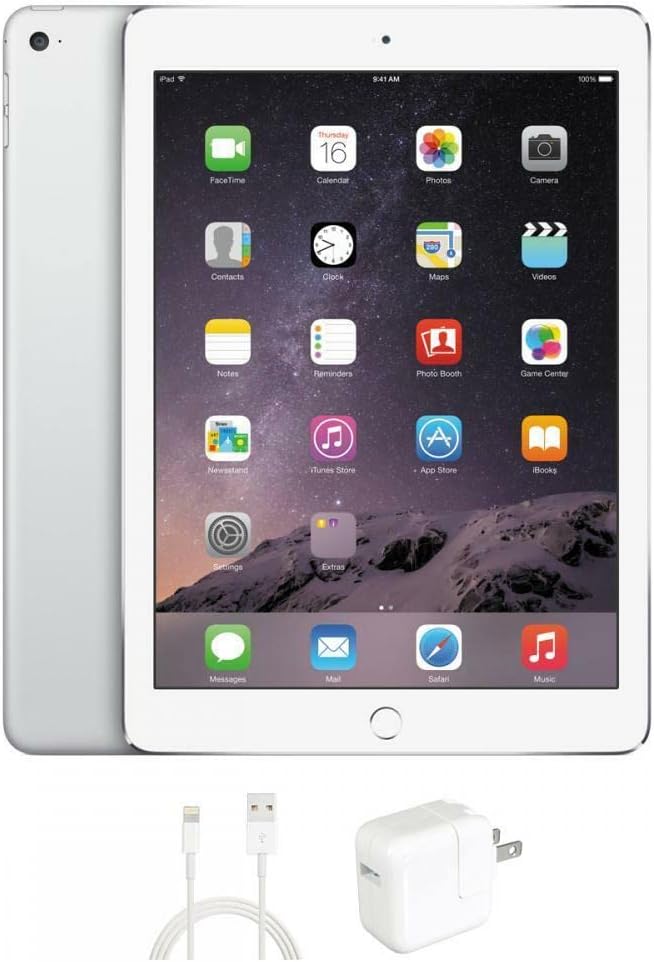 Apple A1474 iPad Air 16GB Silver Wi-Fi (Renewed)