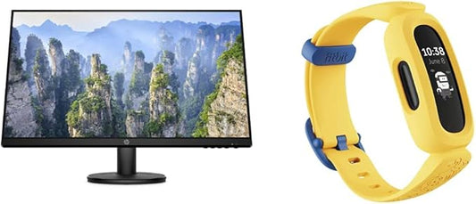 HP V27i 27-inch FHD Monitor & Fitbit Ace 3 Bundle
